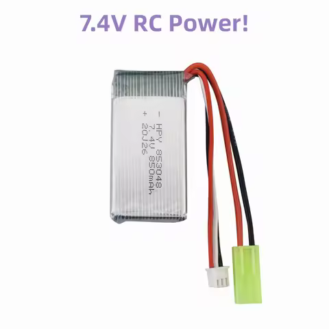 7.4V 850mah Lipo Battery for 9300 9301E 9302E 9303E 9034E 9305E 2.4G 1:18 Remote Control 4WD High-sp