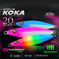 Metal Jig Bait 20 Gram SKYVIU KOKA 20gram FULL GID UV Neon Slow Jig Bait Micro Jig 20 gr Micro Jig 2