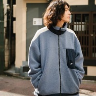 冬天的湖面 日系立領羊羔毛外套