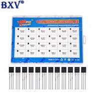 480PCS TO-92 Transistor Assortment Kit - 24 Values (NPN & PNP BJT Mix: 2N2222, S8050, BC337) in Stor