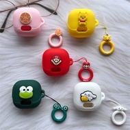 For Anker Soundcore Liberty 4 NC Case Cute Finger Ring Lanyard Soundcore Liberty 4 NC Silicone Soft 