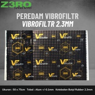Car Soundproofing - Zero Vibrofiltr 2.3mm Soundproofing - Size 50x75cm - 2.3mm Butyl Rubber Thicknes