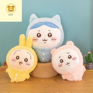 NHSFUZXX Usachi ของเล่นตุ๊กตา chiikawa Hachiware ชุดนอนเซ็ต ตุ๊กตายัดไส้ chiikawa พนักพิงศีรษะรถ