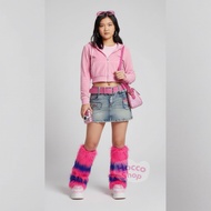 FUR LEG WARMER TWO TONES WINTER Y2K - FUR Socks By Hoccoshop