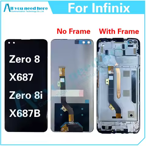 100% Test For Infinix Zero 8 / 8i X687 X687B Zero8 Zero8i LCD Display Touch Screen Digitizer Assembl
