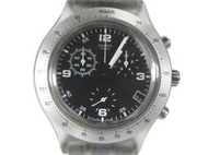 [專業模型] 三眼錶 [SWATCH 3S3346B] SWATCH三眼軍錶[黑色面/白字][大錶徑]時尚/中性/軍錶/