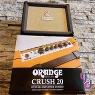 分期免運 贈鍍金編織導線 英國 Orange Crush 20 黑色版 電 吉他 音箱 破音 橘子 音箱 20瓦 公司貨
