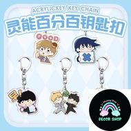 Mob Psycho Anime Keychain Reigen Arataka Kageyama Shigeo Acrylic Key Chain Cute Woman Bag Pendent Pa