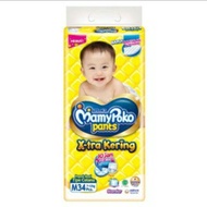 vabhira shop - Pampers Mamypoko Standar Ukuran M 34 Pants / Mamy Poko Popok Pampers M34