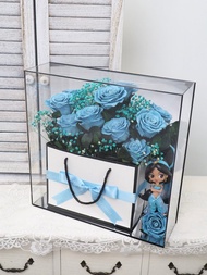 情人節禮物推薦 厄瓜多爾 皇家 藍玫瑰 永生花 鏡面花禮