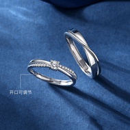 999 Sterling Silver Ring Female Mobius Couple Ring Men Women Couple Ring Ring Female Fashion Intertw
