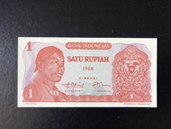 Jual Uang Kertas Kuno 1 rupiah. 1968. UNC.