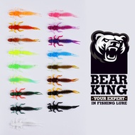 BEARKING Larva Soft Lures 40mm 50mm 60mm Fishing Artificial Lures Silicone Bass Pike Minnow Swimbait