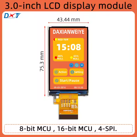3 inch LCD display module ILI9327 resolution 240*400 MCU 8 bit, 16 bit interface SPI interface 3.0 i