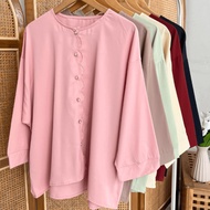 Zema Plain Sulam Loose Batwing Top