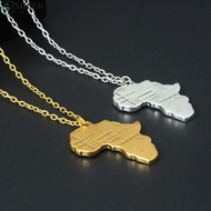SHCER African Map Ethnic New Africa Chain Jewelry Fashion Pendant
