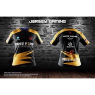 2023 T-Shirt Baju Virus Jersey Fully Sublimated T-Shirt FREE FIRE Crew Neck Jersey
