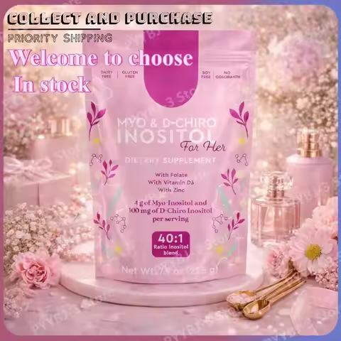 Myo & D-Chiro Inositol Powder 40:1 Mix Supplement Support Women's Daily Health with Folate,Vitamin D