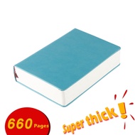Super thick Notebook leather soft cover 330 sheets blank page Sketchbook Business diary Travel journ