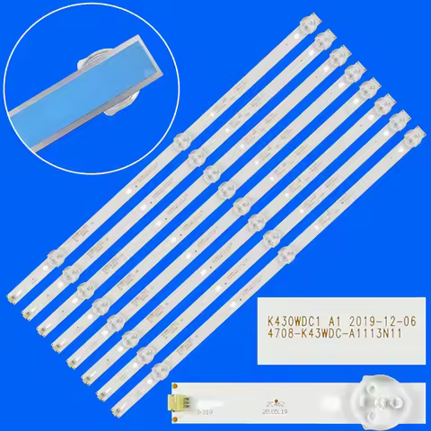 LED backlight strip for Panasonic tx-43fr250 43PFT4002 43DL4012N 43HFF5952 L43E6800 K430WDK3 K430WDC