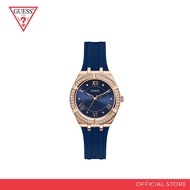 GUESS LADIES SPORT Rose Gold Tone Case Blue Dial Watch