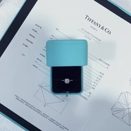 Tiffany蒂芙尼true切角方鑽戒 0.99克拉，E色  VS2淨度  3EX切工
