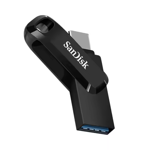 SanDisk 2-in-1 Flash Drive with USB Type-C and Type-A connectors 64GB 128GB 256GB 512GB Ultra Dual D