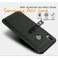 Samsung A01 Core 2020 Rugged Carbon Fiber Case hp Slimfit A 01