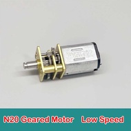 Micro N20 Gear Motor DC 3V 3.7V 6V 24-48RPM Slow Speed Miniature Precision Full Metal Gear Reducer B