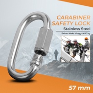 ORIGINAL TaffSPORT Carabiner Safety Snap Lock Stainless Steel ChainHOOK - XD-8620