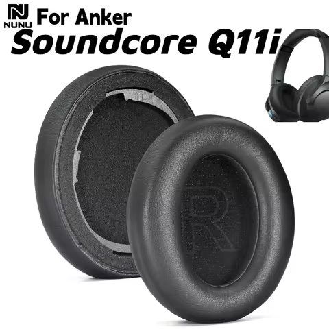 NUNU Replacement Protein skin Memory Foam Ear Cushion with buckle For Anker Soundcore Q11i Wireless 