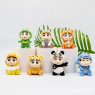 Gashapon Crayon Shin-chan Anime Panda Tiger Figure Shin-chan Model Shin-chan COS Adorable Pet Cute A