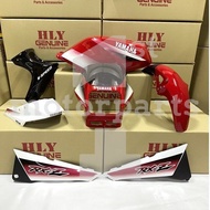 RXZ HLY BODY COVER SET COVERSET RED MERAH MILI VRC + WH / Y961 WITH BUBBLE WRAP💥