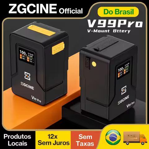 【Do Brasil】ZGCINE ZG-V99Pro V-Mount Battery 95W 6400mAh USB-C PD 100W Fast Charging for Camera Camco