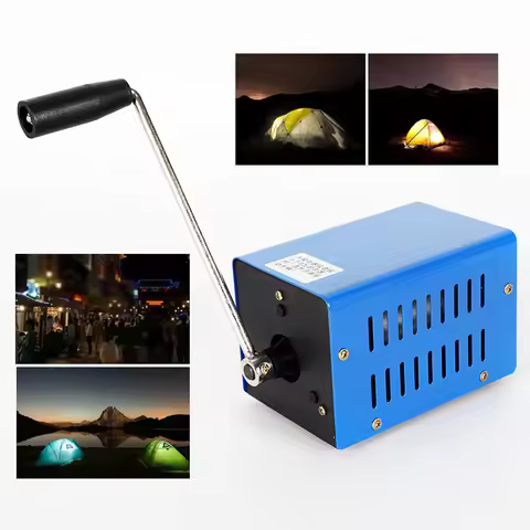 Multifunction Generator 20W Manual Dynamo Hand Crank Charger Generator USB Emergency Portable Genera