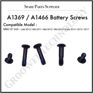 Battery Screws Set for A1369 A1466 MBA Air 13-inch 2010 2011 2012 2013 2014 2015 2017
