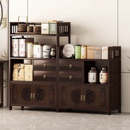 [48H ] Household Tea Cabinet Storage Rack Tea Cabinet Storage Rack Tea Cabinet Tea Table Side Cabine