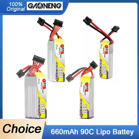 Gaoneng GNB 660mAh 2S/3S/4S/6S 90C 7.6V/11.4V/15.2V/22.8V Lipo Battery With XT30U-F Plug for RC FPV