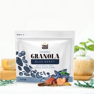 Granola Blue Berry 500gr Pouch Timur Tengah Sereal Oat Healthy Food Original