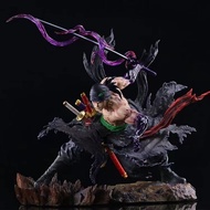 31cm One Piece Figure IU STUDIO Break Series 01 Bathing Blood Zoro Figure Double Head Carved GK High Quality Edition For China