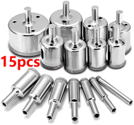 [Lowest Price]10Pcs / 15Pcs Mata Bor Kaca Granit Keramik Marmer Batu/ Mata Bor Set Diamond Coated Ho