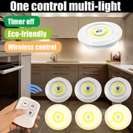 Super Bright COB LED Night Light - Adjustable, Wireless Remote Control, Energy-Saving, Stick-On Desi
