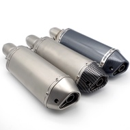 38-51mm Motorcycle Exhaust Muffler Universal Exhaust Silencer Stainless Steel Muffler Scooter Bike E