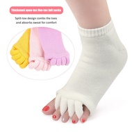 1 Pair Foot Alignment Socks Yoga Gym Massage Open Toe Separator Half Toe Socks