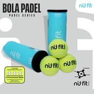 Nu Fit - PADEL Balls - PADEL Balls CONTENTS 3 - Pressurized PADEL BALL - PADEL BALL Pro - PADEL BALL