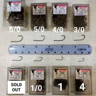 EAGLE CLAW 084 PLAIN SHANK BRONZE HOOK 04 01 1/0 3/0 4/0 5/0 6/0 MADE IN USA