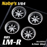 1/64 Nabes X Chika BBS LMR Modified Wheel Hub 9.7mm for Train Car Model Conversion Other Brand Toys 