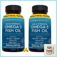 viva Naturals Omega-3 Fish Oil, EPA and DHA, 30/60 Softgels