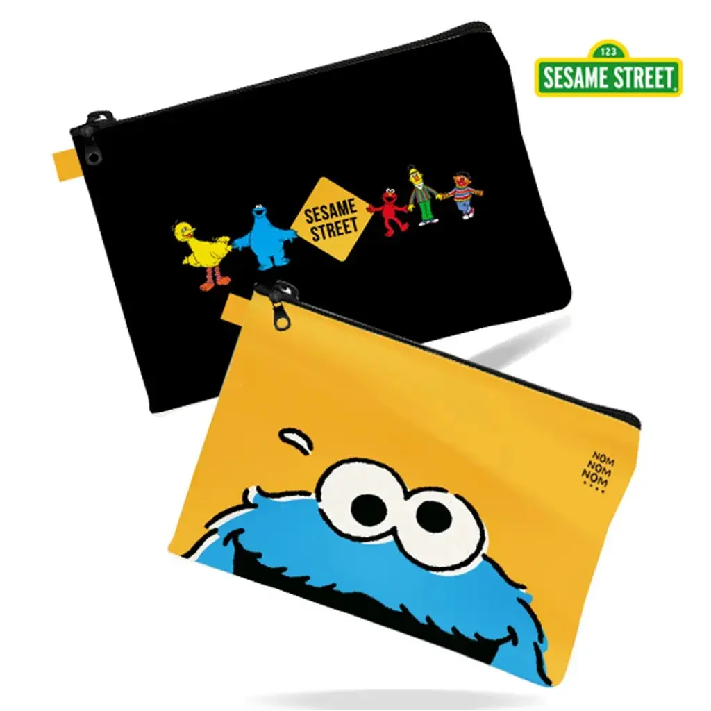 SST4-กระเป๋าอเนกประสงค์ A4 : Cookie Monster A4 Multipurpose Zipper Bag (A4-PDBAG-YE&BK-403) W33xH24 