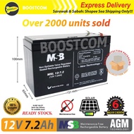 MSB 12V 7.2 Ah 7.2Ah SLA Suitable for Solar UPS Backup MS 12-7.2 MS12-7.2